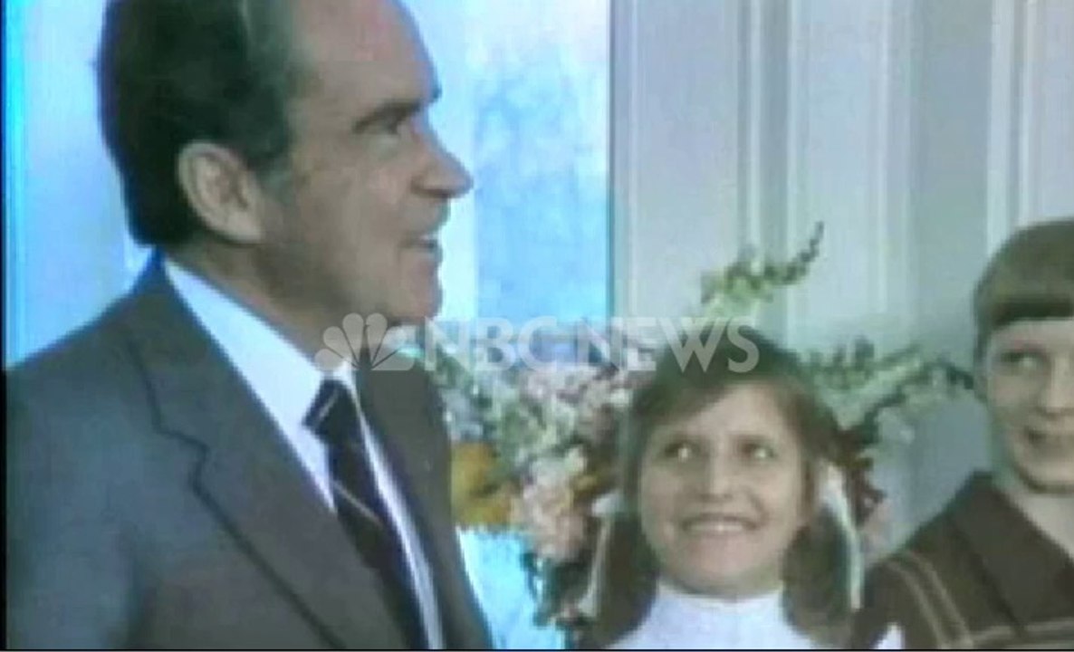 Olga Korbur meet  President Nixon - demo from NBC News, Part 1