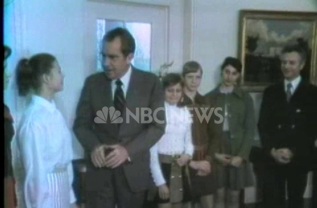 Olga Korbur meet  President Nixon - demo from NBC News, Part 3