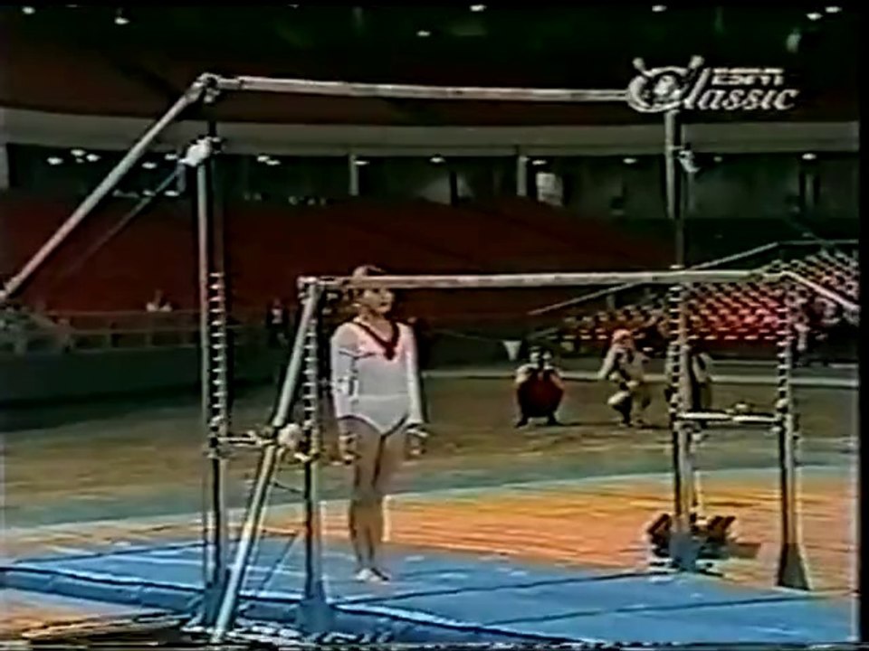 OLGA KORBUT UB ROUTINE 1973 SOVIET WOMEN'S GYMNASTICS