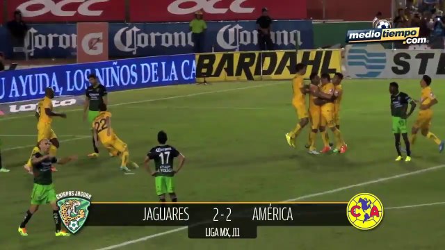 Chiapas 2 - 2 América... Águilas y Jaguares dividen puntos sin convencer