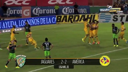 Chiapas 2 - 2 América... Águilas y Jaguares dividen puntos sin convencer