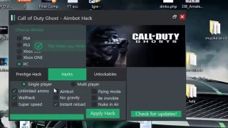 Call of Duty Ghost Aimbot Prestige Hack February 2014PC PS3 PS4 XBOX