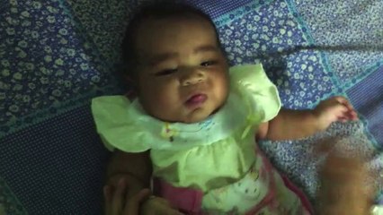 Thai Baby watching iPad