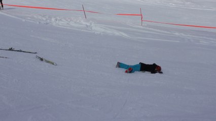Chute drôle de ski