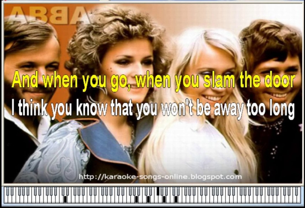 Karaoke song online ABBA Mamma mia - with lirycs on the screen