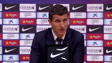 Javi Gracia: ''El Barcelona es muy superior en todos los sentidos''