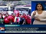 Miles de transportistas marchan en apoyo a Nicolás Maduro