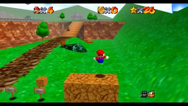 Super Mario 64 HD on Project64 Emulator (Widescreen Hack) part1