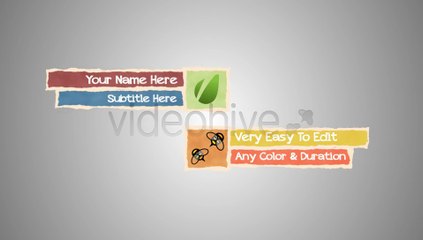 Retro Lower Third - After Effects Template