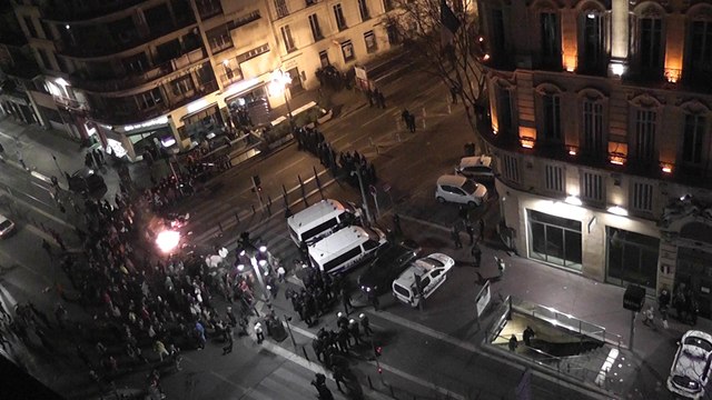 Vidéo : des affrontement sur la Canebière devant le commissariat Noailles