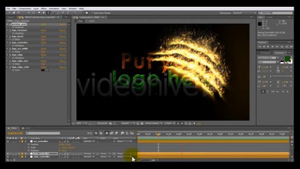 Fire Scratched Logo - After Effects Template