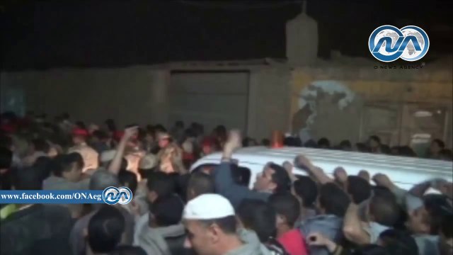 شاهد..جنازة شعبية مهيبة لشهيد حادث مسطرد بمسقط رأسه بالمنوفية