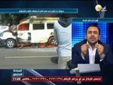 السادة المحترمون: طلاب الإخوان يحرقون سيارة بث أون تي في أمام جامعة القاهرة