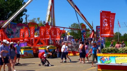 Around Midway of Calgary Stampede.