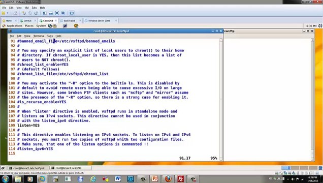FTP Server Setup Using VSFTP on CentOS 5.8