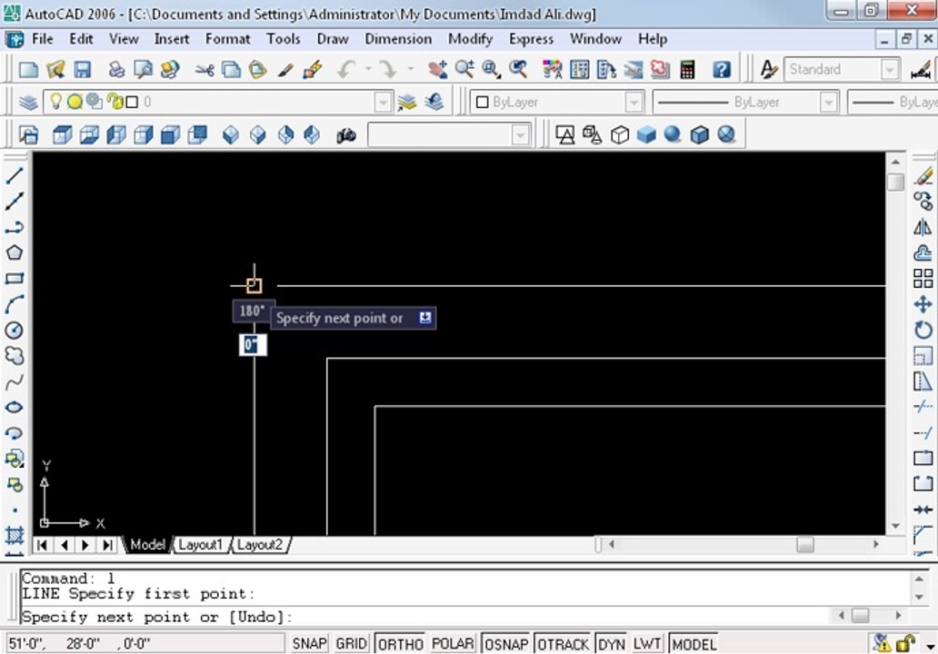 How to make window in autocad 9 ohd