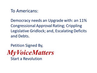 MyVoiceMatters.org's Public Lobbying Platform