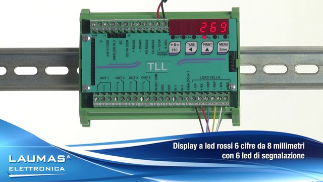TLL – Trasmettitori di peso analogici - RS485 ModBus - LAUMAS