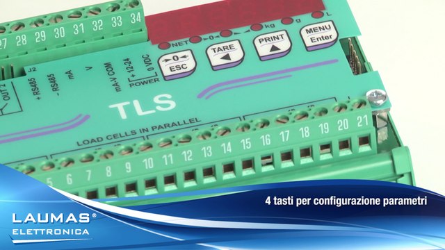 TLS - Trasmettitori di peso analogici e digitali - RS485 ModBus RTU - LAUMAS