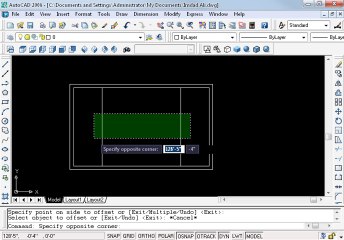 How to make window in autocad 21 ohd