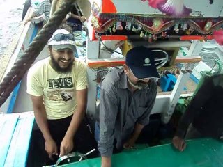 boating in deep water