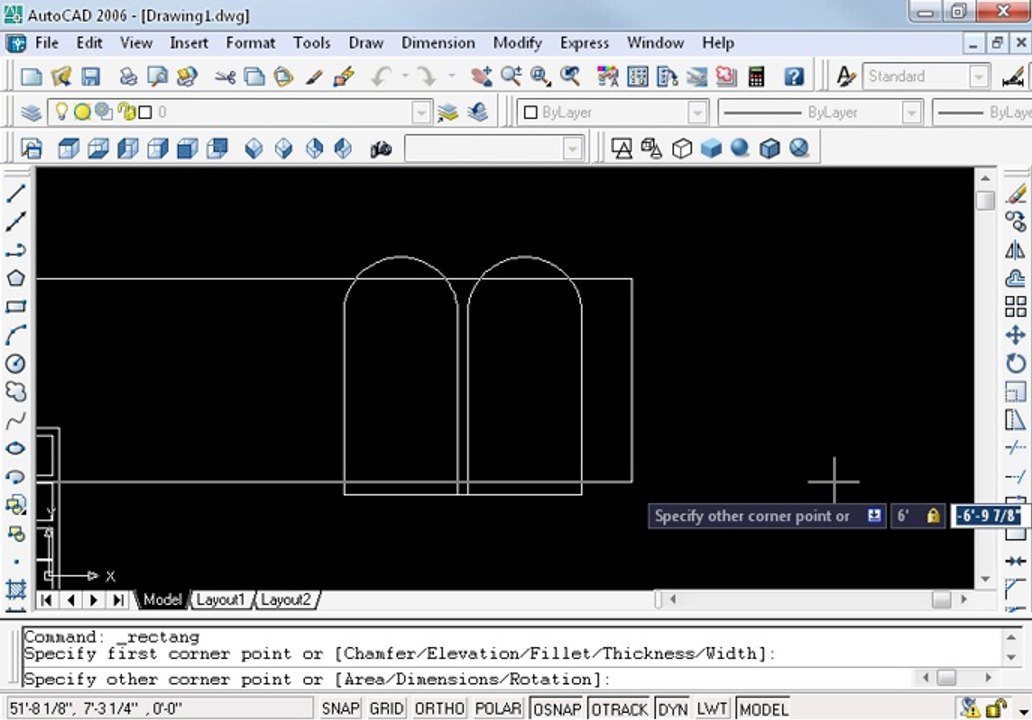 How to make window in autocad 27 ohd