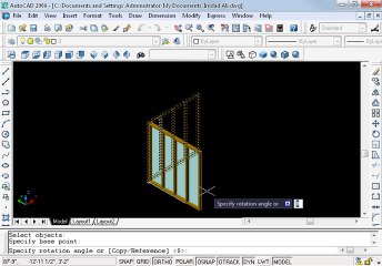 How to make window in Autocad in 3D 3 ohd