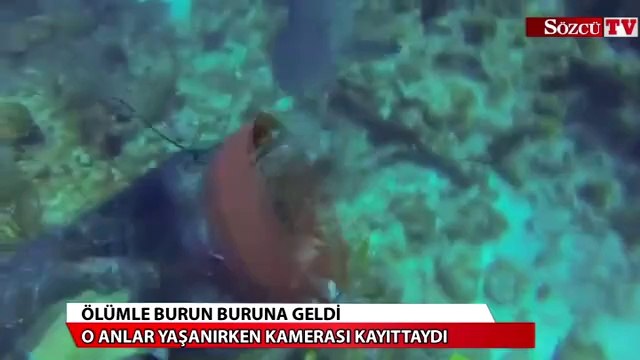 Denizin dibinde ölümle burun buruna geldi