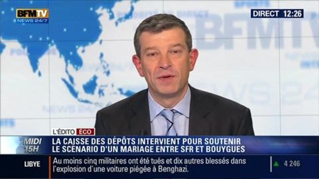 L'Édito éco de Nicolas Doze: La Caisse des dépôts intervient pour soutenir un rapprochement entre SFR et Bouygues - 17/03