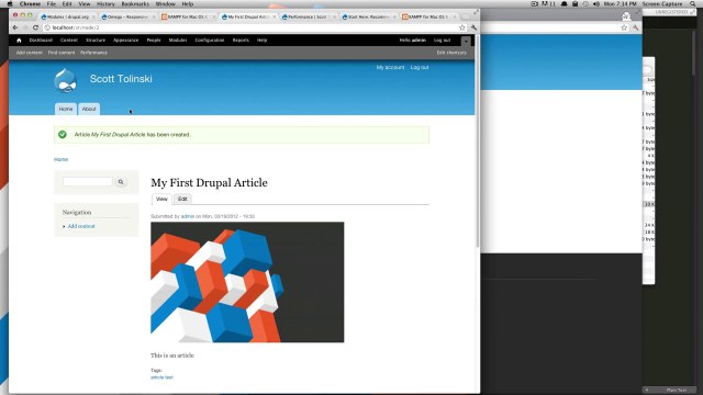 Drupal Tutorials #7 - Creating an Article