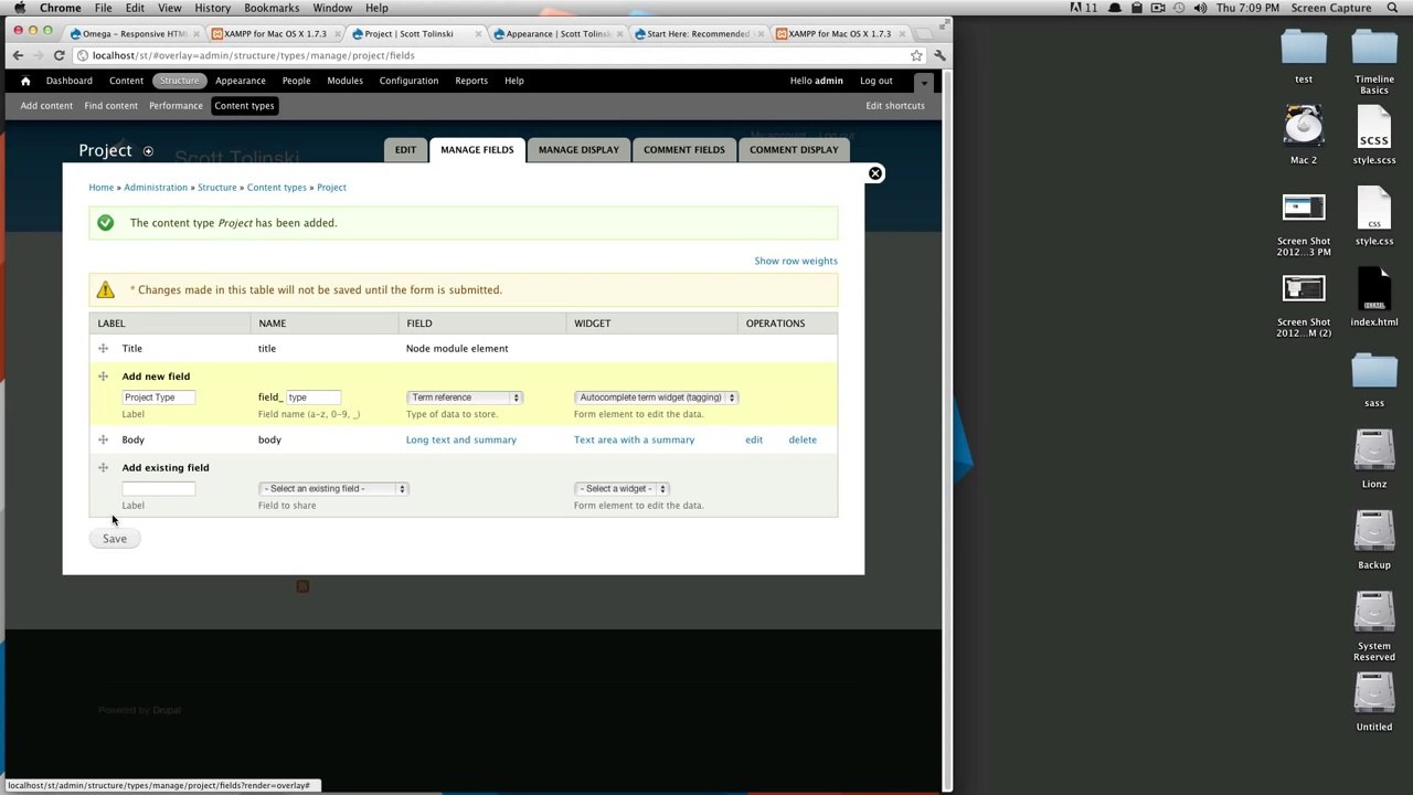 Drupal Tutorials #8 - Creating a Content Type