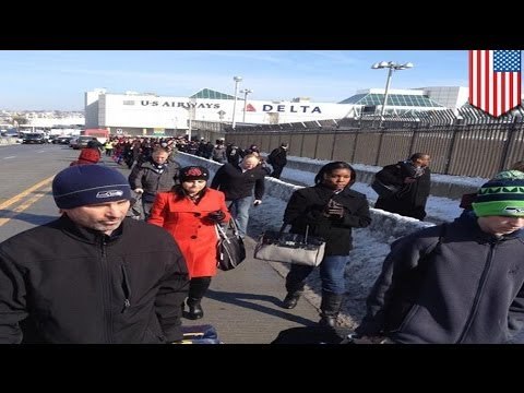 New York airport terminal evacuated over smoking bag