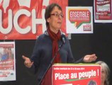 Intervention de Martine Billard (Parti de gauche) lors du meeting Place au peuple à St Etienne le 7 mars 2014