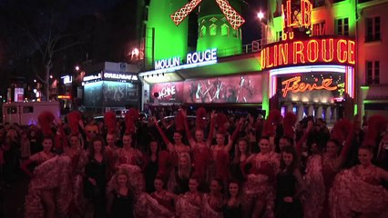 Les danseuses du Moulin Rouge et de Riverdance Place Blanche