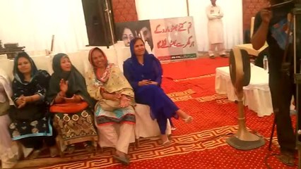 giving speech in General Worker convention PPP district Korangi...