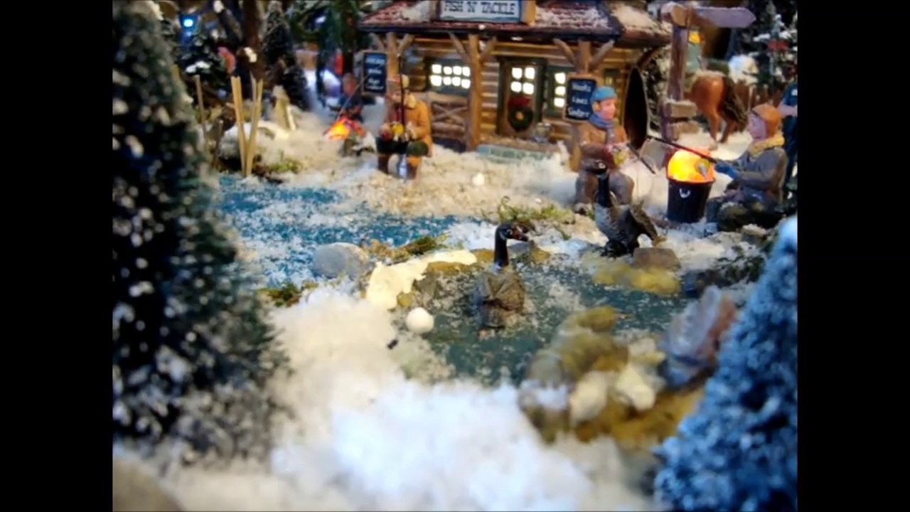 Village de Noel Lemax et Luville 2013 vidéo de samson-et-dalila