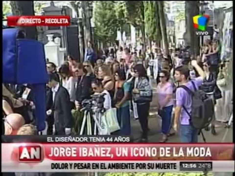 El último adiós al diseñador, Jorge Ibáñez