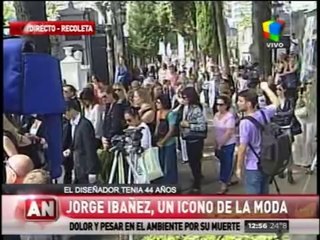 El último adiós al diseñador, Jorge Ibáñez