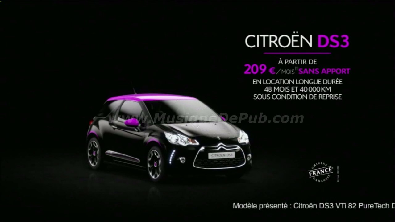 pub Alfred Hitchcock Citroën DS3 Dark Rose 2014 [HQ]