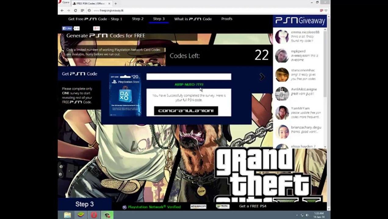 PSN Code Generator 2014 _ Get Free PSN Codes