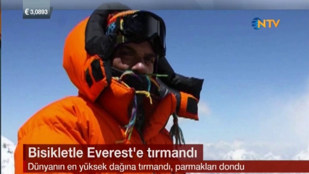 Bisikletle Evereste Tirmanan Adam