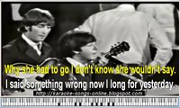 The Beatles Yesterday karaoke songs online