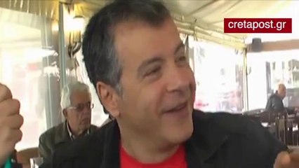 Ο Σταύρος Θεοδωράκης στη Σητεία