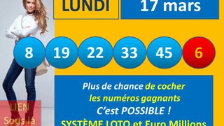 LOTO du lundi 17/03 resultat