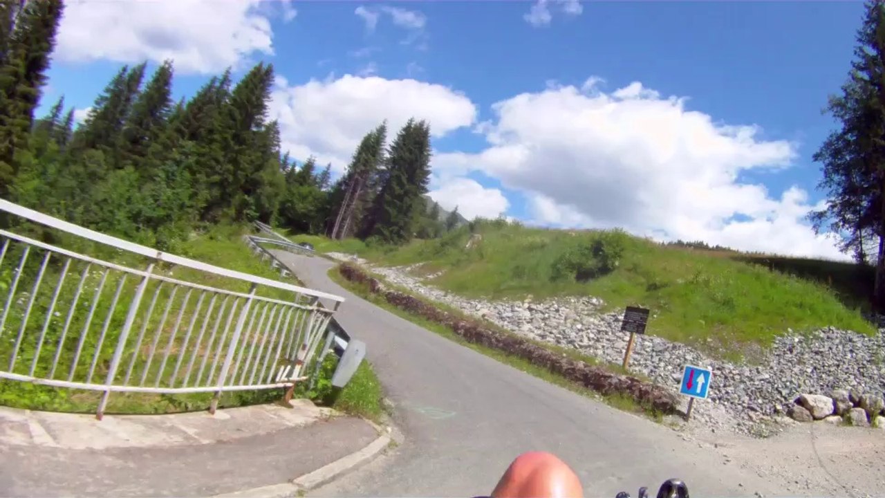 montée Joux Plane par Morzine