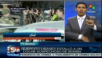 Ejército libanés detona coche bomba cerca de frontera con Siria