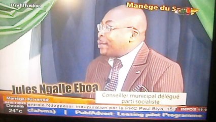 Dr Mathieu MBARGA-ABEGA, présente pour le compte de la CRTV "Manège du Savoir" de Jules Ngalle EBOUA, élu socialiste en France.