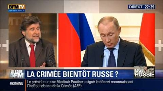 Le Soir BFM: Vladimir Poutine reconnaît officiellement l'indépendance de la Crimée - 17/03 2/4