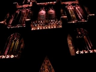 illumination à la cathédrale
