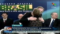 Pdta. Rousseff juramenta a seis nuevos ministros en Brasil